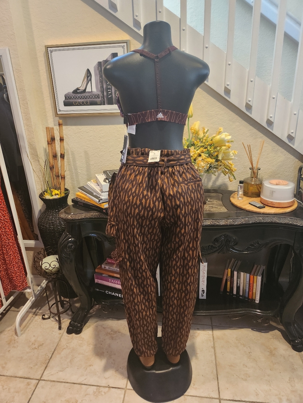 Adidas x Ivy Park Monogram Zip ONLY Pants size S NEW - Picture 7 of 8